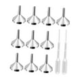 thumbnail image 3 of 10x Mini Embudo Embudos de Metal Resistentes para Llenar Botellas de Laboratorio de Aceites Esenciales, 3 of 9
