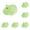 B-6PCS, variant on Glow in The Dark Mini Resin Animals Luminous Small Figurines Tiny Garden Miniatures for Fairy Garden Decor Crafts Micro Landscape Pot Accessories Home Decor, 2.9CM