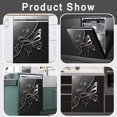thumbnail image 4 of Butterfly Stainless Steel Sticker for Appliances,Minimalist Style Refrigerator Wrap,Engraved Butterfly Dark Pattern Dishwasher Magnets Decorative Cover,Stainless Steel Contact Paper Kitchen Decor, 4 of 7
