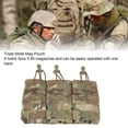 thumbnail image 3 of Triple Molle Mag Bolsa con Cordón Elástico Cordura Fija Sólidamente Triple Revistero para Juego ANGGREK Otros, 3 of 8
