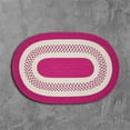 thumbnail image 1 of Colonial Mills Rug NT72R084X108 7 x 9 ft. Crescent Braided Rug  Magenta, 1 of 1
