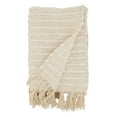 thumbnail image 3 of Saro Lifestyle Cuddle Up Chunky Stripe Throw Blanket, 3 of 4