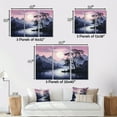 thumbnail image 4 of Designart art Mural Encadré Minimalisme, art Mural Encadré Minimalisme, Rose violet Minimalisme Forêt Réflexion Silencieuse, Grand art Mural Encadré Moderne Noir, 44x34 Pouces Cadre Noir, 4 of 5