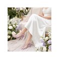 thumbnail image 5 of BLISSFUL STEP Glitter Stiletto Heel Slingback Strap Square Toe Sandals for Women Purple 9.5, 5 of 8
