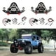 thumbnail image 2 of RC Bumper Kits Metal Parts with Winch, Led Lights, Tow Hooks for 1/10 Crawlers Trucks SCX10 90046 90047 S95 Accessory titanium color, 2 of 4