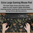 thumbnail image 4 of Large Mouse Pads Black, Keyboard Mouse Pad Office Desk Pad, Long Gaming Mouse Pad Non-Slip Rubber Base, 35.4 X 15.7 inch for Work/Game/Office Mystical Hare with Horns, Vintage Wicca Texture, 4 of 6