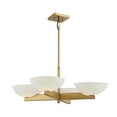 thumbnail image 3 of 4 Light Chandelier In Mid-Century Modern Style-11 Inches Tall And 30 Inches Wide-Warm Brass Finish Savoy House 1-1613-4-322, 3 of 5