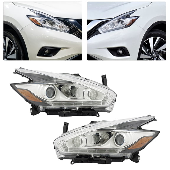 For 2015-2018 Nissan Murano Platinum Full LED Headlight Headlamps Left Right Set