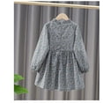 thumbnail image 2 of AAMILIFE Nouvelle Mode Pastorale Imprimé Princesse Jupe Enfants Coton Jupe Corée Version Printemps et Automne Robe Florale, 2 of 3