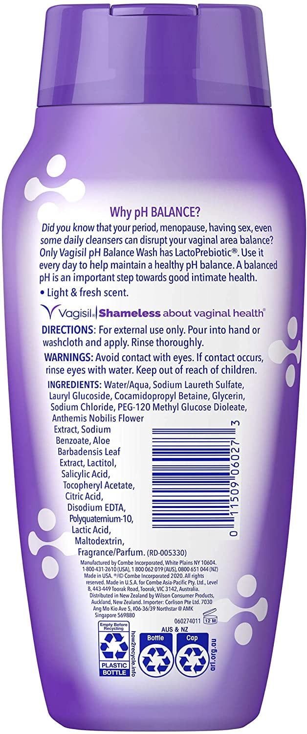 Vagisil pH Balanced Daily Intimate Feminine Wash for Women, Gynecologist Tested, Hypoallergenic, 12 Ounce- Pack of 3 (Packaging May Vary)