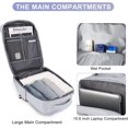 thumbnail image 4 of XINQIHANG Casual Backpack Traveling Backpack, Q-grey, Travel Backpacks, 4 of 7