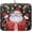 Christmas Black Santa Claus, variant on Floral Bunny Dish Drying Mat for Kitchen 16 X 18 Inch Spring Garden Butterfly Flowers Rabbit Dry Dishes Pads Mats Absorbent Countertops Counter Tableware Mat Protector Home Easter Decorations