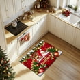 thumbnail image 4 of Christmas Floor Mat Absorbent Kitchen Bathroom Mat Red Black Non Slip Home Decor Holiday Entryway Rug Festive Doormat For Indoor Use, 4 of 5