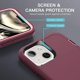 thumbnail image 5 of Entronix Funda Resistente para iPhone 14 Plus, Triple Capa, Resistente a Golpes y Anticaídas, Color Morado, 5 of 6
