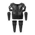 thumbnail image 1 of Chaleco de motocicleta Colamx para niños protectores de cuerpo completo 1 chaleco 2 coderas 2 rodilleras, 1 of 8