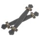 thumbnail image 4 of 2 Manijas de cuero sintético de aleación de zinc PU estilo vintage para puertas, cajones y armarios (Negro), 4 of 8