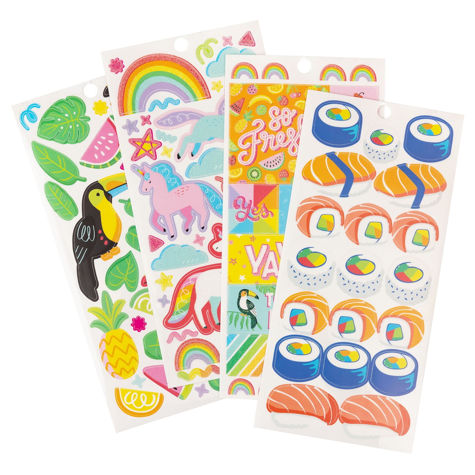AoneFun Scrapbook Kit for Girls - Scrapbook for Kids Scrapbook Stickers for Best Friend Scrapbook - Girly Sticker Pack - Friends Stickers, 3 Packs