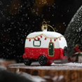thumbnail image 5 of Plastic Christmas Hanging Pendants Xmas Tree Wreath Mailbox Plane Drop Ornaments Craft Multicolor Xmas Tree Decorations, 5 of 5