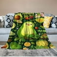 thumbnail image 2 of ONETECH Avocado Blanket, Cute Green Avocado Throw Blanket, Avocado Gifts for Avocado Lovers, Avocado Gifts for Women Girls, Cartoon Fruit Soft Cozy Warm Throw Blankets for Couch Bed Sofa, 2 of 6