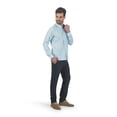 thumbnail image 4 of Camisa Guayabera Abito Manga Larga 100% Lino Color Menta Grande, 4 of 5