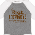 thumbnail image 4 of Inktastic Real Cowboys Boys or Girls Long Sleeve Baby Bodysuit, 4 of 5