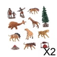 thumbnail image 1 of Figuras de animales,Figuras de modelos de animales prehistóricos Decoración de escritorio,Figuras de animales antiguos Modelo de hombres ,Figura modelo de biología antigua Juguete, 1 of 9