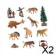 thumbnail image 1 of Figuras de animales,Figuras de modelos de animales prehistóricos Decoración de escritorio,Figuras de animales antiguos Modelo de hombres ,Figura modelo de biología antigua Juguete, 1 of 8