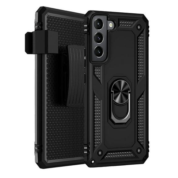 SaharaCase Military Kickstand Series Case for Samsung Galaxy S22  Black (CP00209)