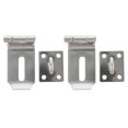 thumbnail image 1 of Cabinet Door Latch Lock Hasp Right Angle for Desks Doors Windows Silver Security 2Pcs, 1 of 3