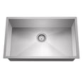 thumbnail image 2 of Miligoré 30" x 18" x 10" Deep Single Bowl Undermount Zero Radius 16-Gauge Stainless Steel Kitchen Sink - Includes Drain/Grid, 2 of 6