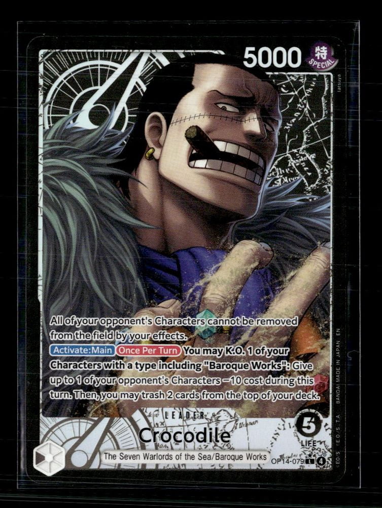 One Piece Card Game Crocodile The Azure Sea's Seven L • OP14-079