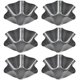 thumbnail image 1 of Paquete de 6 tortillas antiadherentes para hacer tacos, ensaladeras, moldes para hornear de acero al carbono para, 1 of 8