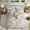 thumbnail image 2 of Modern 7Piece Cotton Blend Bedding Set Gray King Hypoallergenic Comfort, 2 of 11