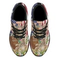 thumbnail image 2 of EaStr Rabbit Bunny He Is Risen EaStr Day American flag Shoes Sneakers Black Size 4, 2 of 7