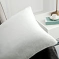 thumbnail image 2 of Home Soft Things Rabbit Faux-fur Throw Pillow Cover 4 Piece Set, 20" x 20", Bright White, 2 of 3