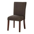 thumbnail image 1 of HomePop 38" Traditional Fabric Parsons Dining Chair in Crosshatch Brown, 1 of 13