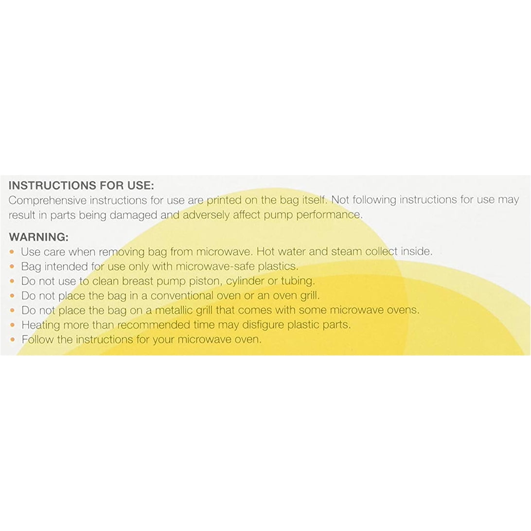 Medela Quick Clean Micro-Steam Bags Economy Pack of 4 retail boxes (20 Bags Total)