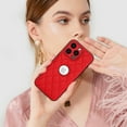 thumbnail image 5 of Unique Logo View Design Luxury PU Leather Lozenge Pattern Phone Case for iPhone 16 Plus Anti-Slip Scratch Resistant Ultra Slim Shockproof Anti-fall Protective Phone Case Cover,Red, 5 of 7