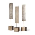 thumbnail image 4 of Pemberly Row Contemporary Set of 3 Gold Metal Decorative Objects, 4 of 7