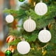 thumbnail image 3 of Adornos navideños, regalos navideños, bolas navideñas flocadas de 6 cm, bolas colgantes de plástico con purpurina, juego de seis bolas decorativas para árbol de Navidad., 3 of 4