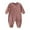 Coffee, variant on lnmuld Unisex Long Sleeve Romper Bodysuit Soft Comfortable Homewear Outfit for Baby Boys and Girls Size:3-6 Months