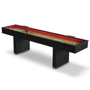 Hathaway Avenger 9-Foot Shuffleboard for Family Game Rooms with Padded Gutters, Leg Levelers, 8 Pucks and Wax