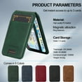 thumbnail image 6 of Allytechgroup Case for iPhone 8 Plus/7 Plus, PU Leather 2 In 1 Wallet Stand Case with Detachable Card Holder Support Wireless Charging Shockproof Magnetic Back Cover for iPhone 8 Plus/7 Plus, Green, 6 of 13