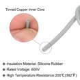 thumbnail image 4 of Silicone Wire 28AWG 28 Gauge Flexible Tinned Copper Standard High-Temperature Hookup Wire Grey 6m/20ft, 4 of 6
