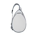 thumbnail image 3 of Bolsa de tenis, bolsa cruzada de tenis, portátil, de gran capacidad, para portar palas. Bordes azules blancos., 3 of 9