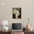 Magdalena Plach Canvas Vintage Classic Portrait by Art Remedy, Gold