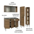 thumbnail image 4 of Madesa Gabinete de Cocina Integral Compacta 169 cm con Fregadero Emilly Rustic 11, 4 of 11
