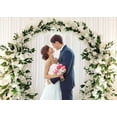 thumbnail image 2 of Wedding Backdrop Bridal Shower Ceremony Proposal Flowers Romantic Pretty Floral Marriage Photography Background Wedding Garland for Woman Photo Studio Shoot, 2 of 4
