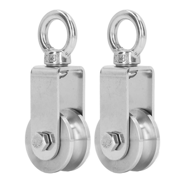 Cable Pulley Wheel, 100KG Load Capacity 2PCS 360 Degree Rotation Pulley