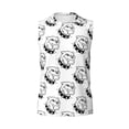 thumbnail image 6 of Lsque Cool Dog Print Men's Cotton Blend Sleeveless Muscle Shirts (S-3XL)- Moisture Wicking, Odor Protection, UPF 30+,3X-Large, 6 of 8